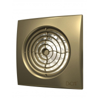 Вентилятор AURA 5С, шампань ( champagne ) малошумящий, обр.клапан (D=123, V=180m3/h. 30dB)