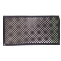Решётка перфорированная 50*25 цветок, медь, встраиваемая, металл