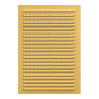 Решетка 1724С Beige (бежевая), вентиляционная с сеткой 171х241