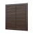 Решетка 2323С Brown (коричневая), вентиляционная с сеткой 235х235